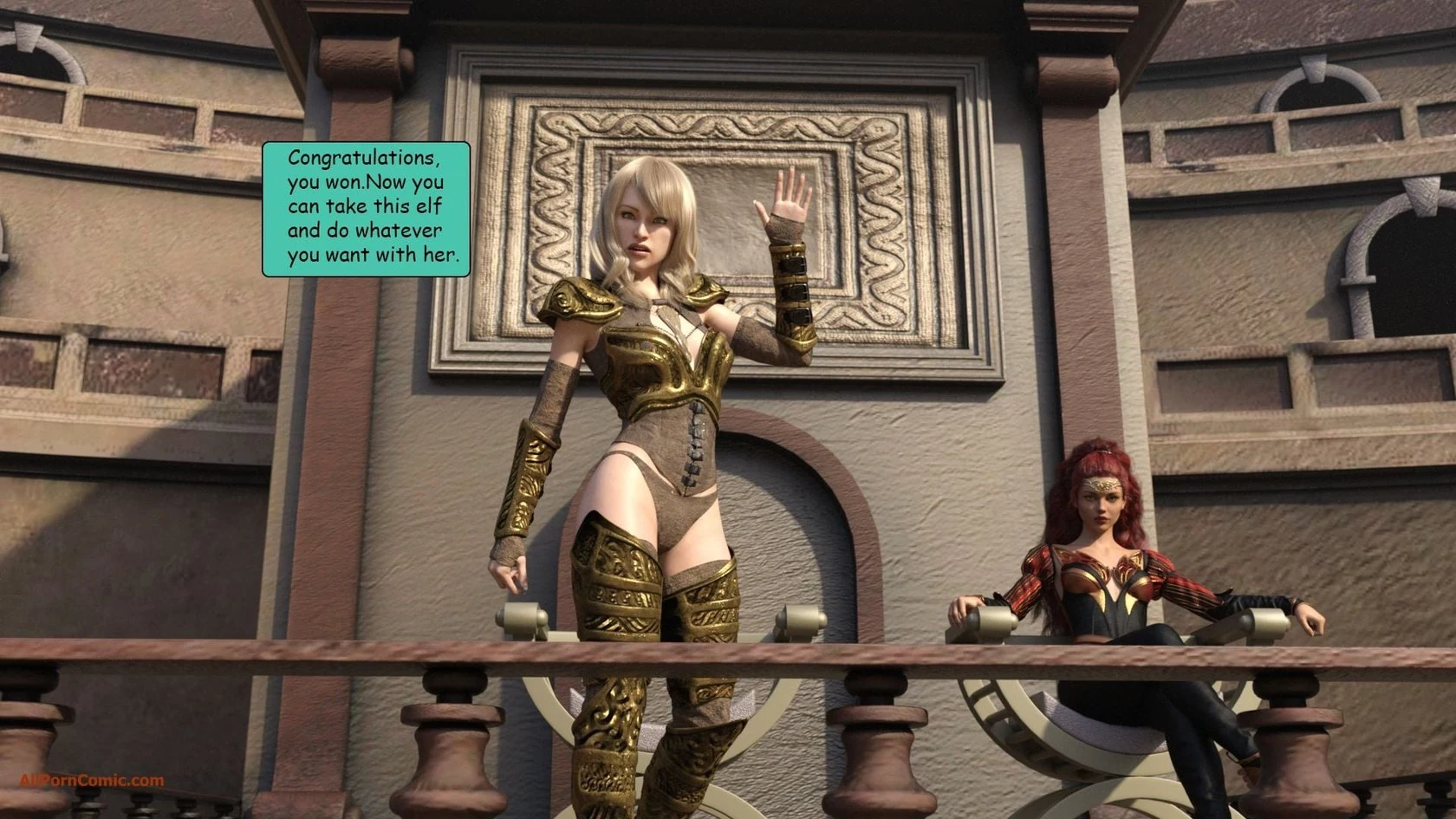 “Elf VS Barbarian [Kizaru3D]” Chapter 27, page 1