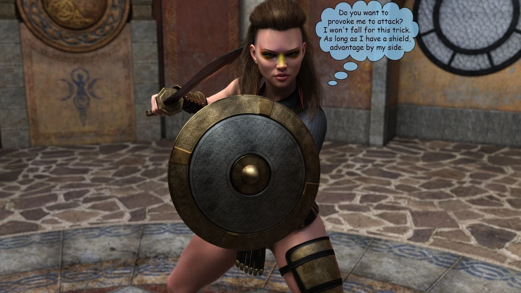 “Elf VS Barbarian [Kizaru3D]” Chapter 82, page 1