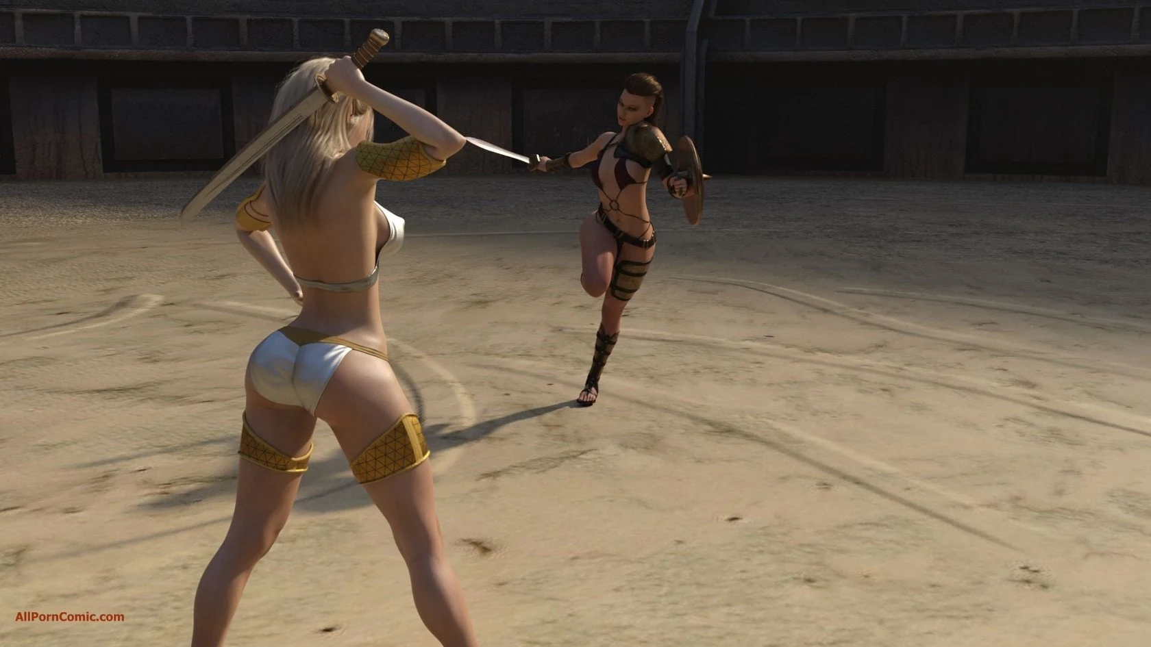 “Elf VS Barbarian [Kizaru3D]” Chapter 8, page 1