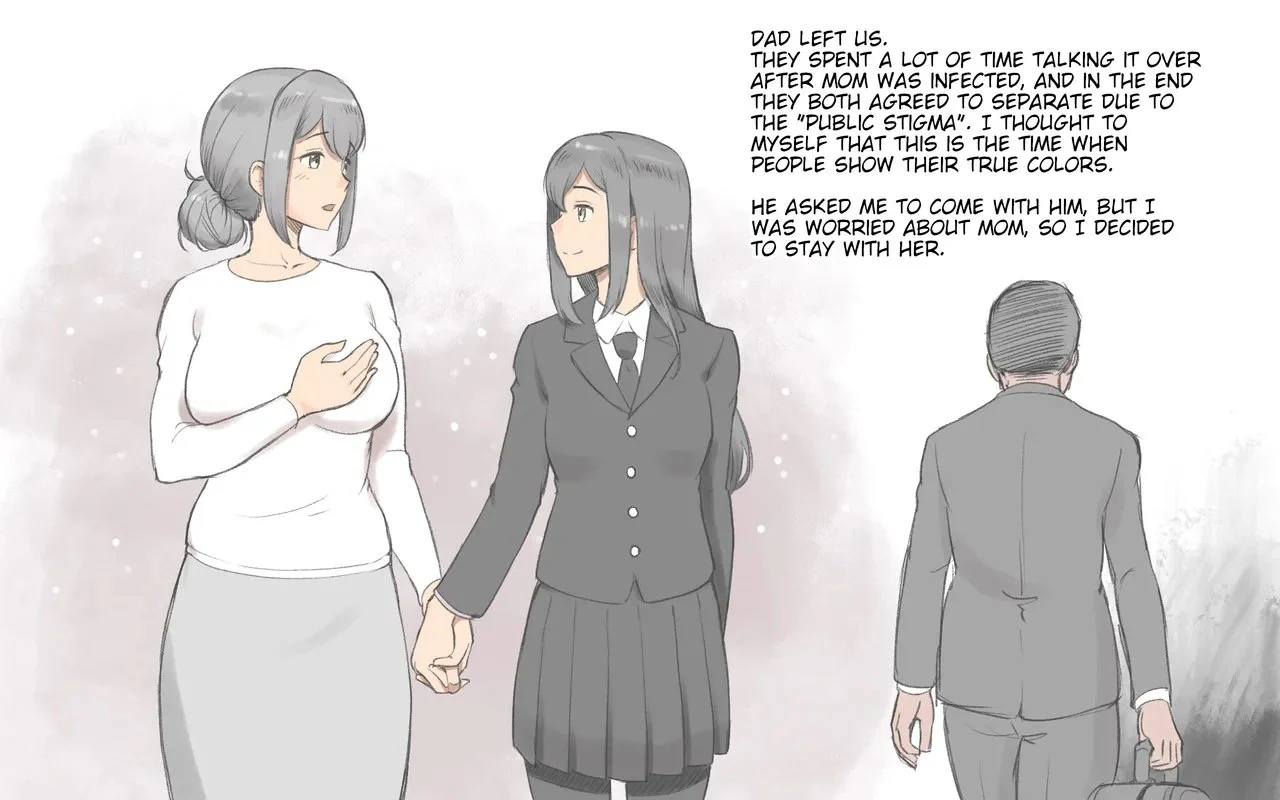 “Futanari Kansenshou ~ Haha to Musume no Aiyoku Seikatsu | Futanari Virus ~ The Horny Life of Mother and Daughter” Chapter 3, page 1