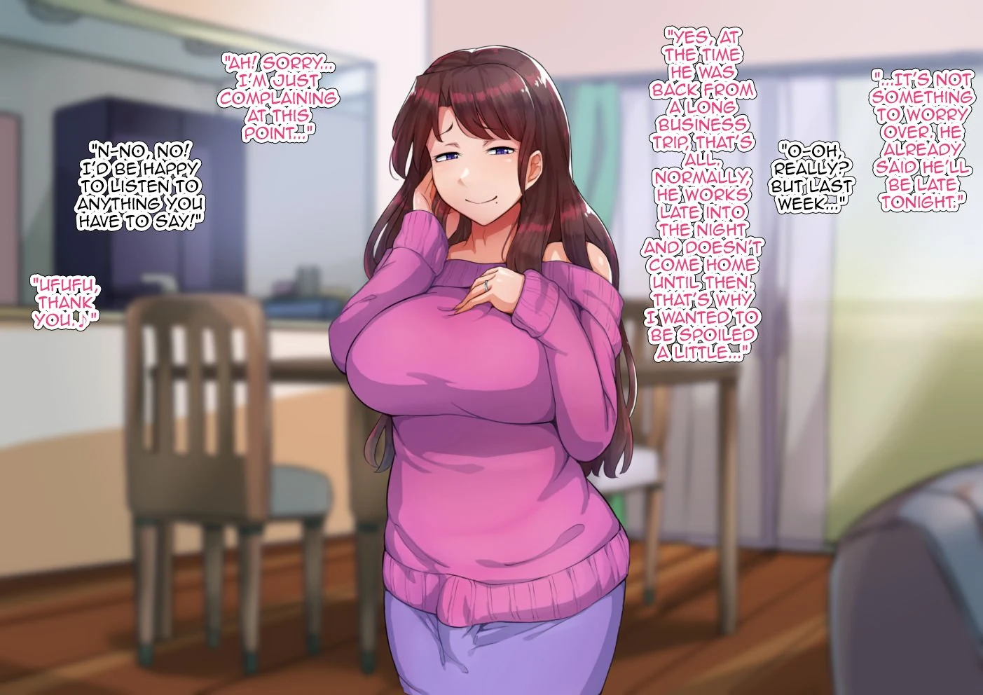 “Saotsuki Hitozuma to no Tsukiaikata” Chapter 11, page 1
