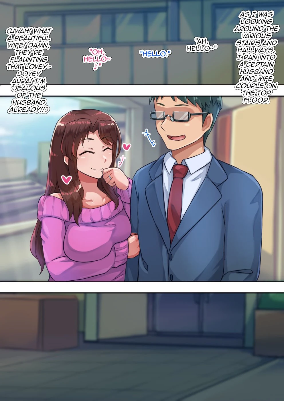 “Saotsuki Hitozuma to no Tsukiaikata” Chapter 3, page 1