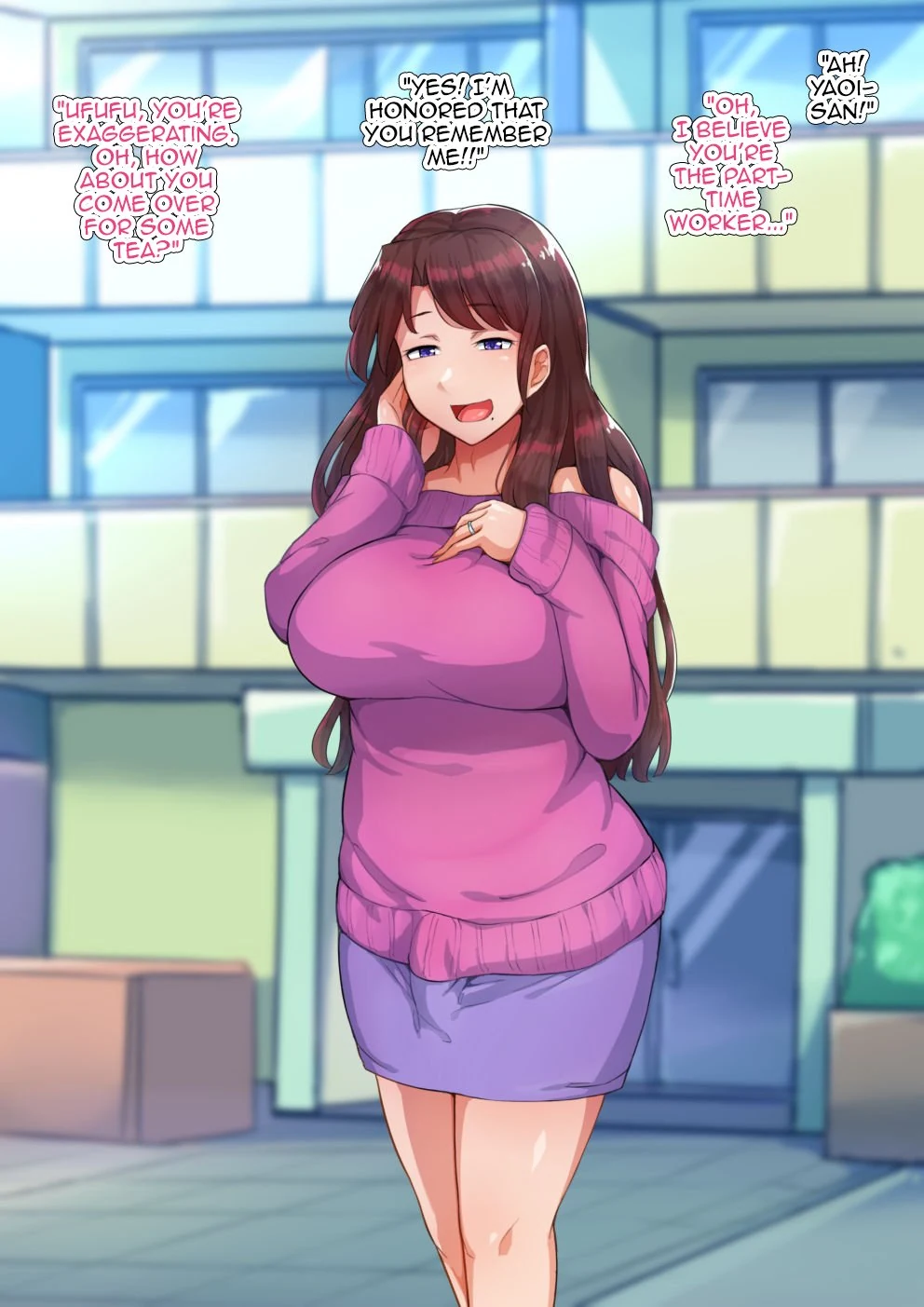 “Saotsuki Hitozuma to no Tsukiaikata” Chapter 8, page 1