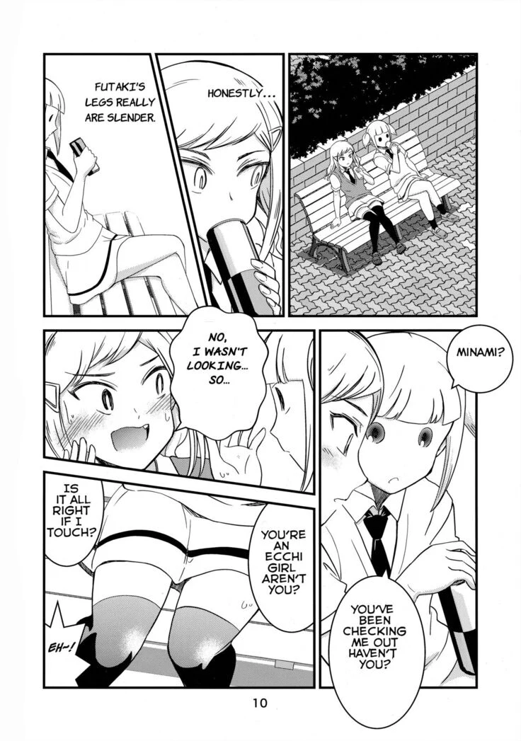 “Koharu Minami and Shiki Futaki's Yuri” Chapter 9, page 1
