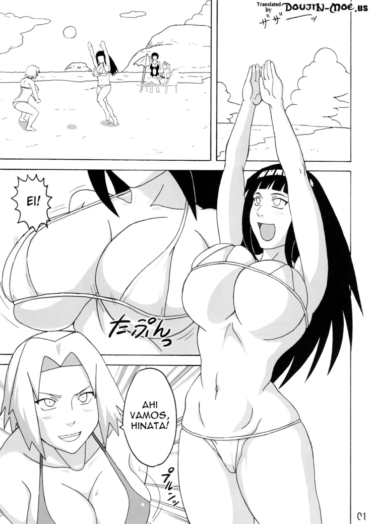 “Konoha Girls at the Beach” Chapter 2, page 1