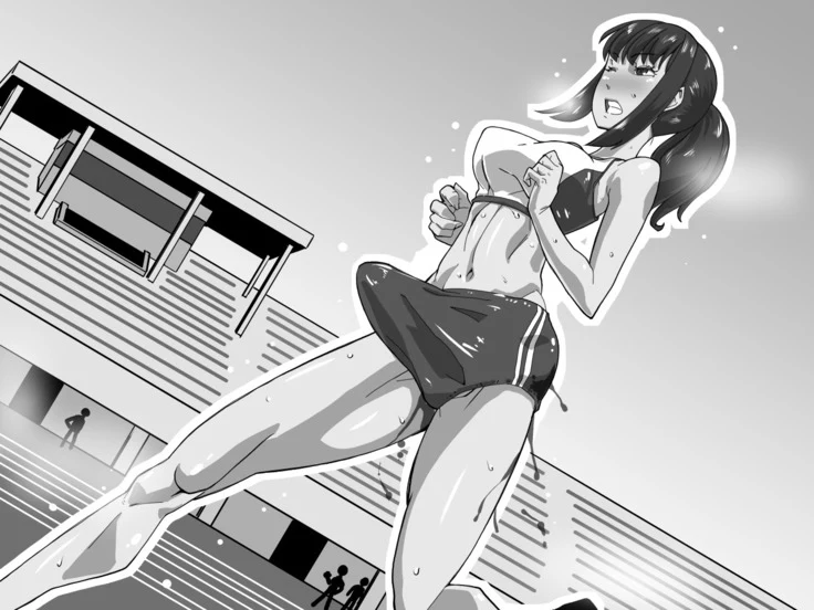 “Sayaka Transforms into a Futanari Mare” Chapter 45, page 1