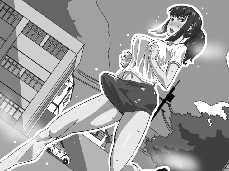 “Sayaka Transforms into a Futanari Mare” Chapter 9, page 1
