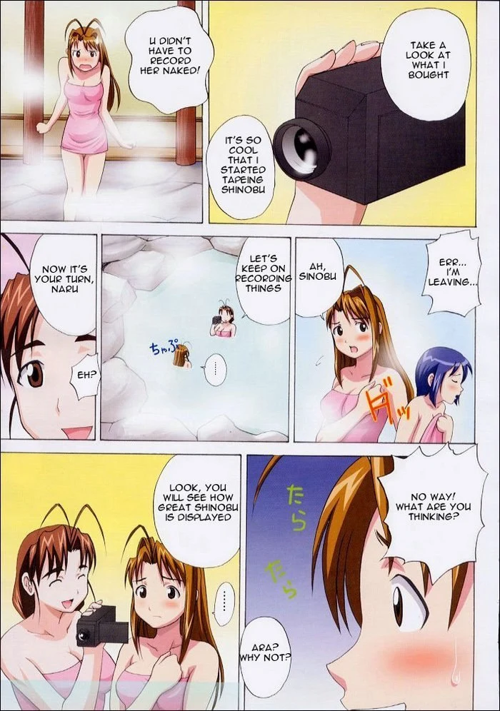 “Love Hina Onsen Yuri” Chapter 4, page 1