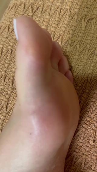 Showing off the little feet
