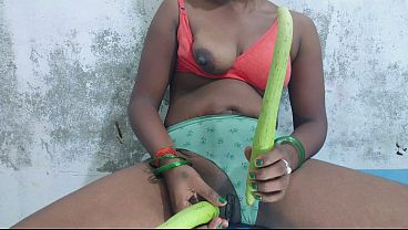 Indian Village Sexy Bhabhi Take Big Cucumber In Her Pussy Inside And Fully Enjoyed