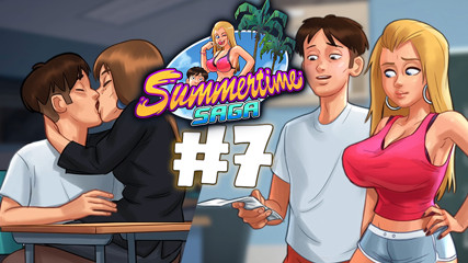 College professor gets turned on by touching my cock (Summertime Saga #7) - Jazziuu