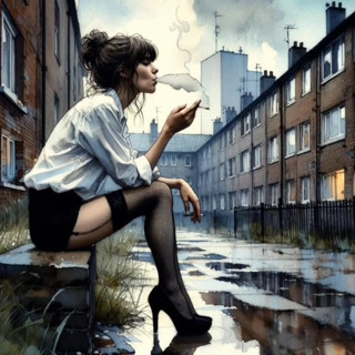 Harrison Marks Presents: AI Generated Smoking Babes in Stockings