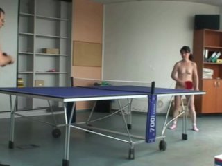 Playing ping pong naked in the heat with the cleaning lady
