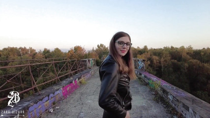 Outdoor huge cumshot in the face, full on the glasses!