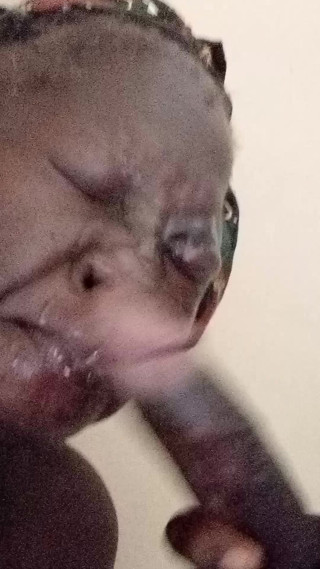 Homemade bbc blowjob and huge face cummimg
