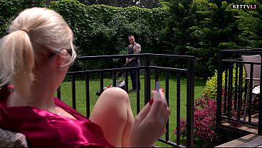 Caught with the Gardener &ndash Husband Joins for Double Anal & Facial