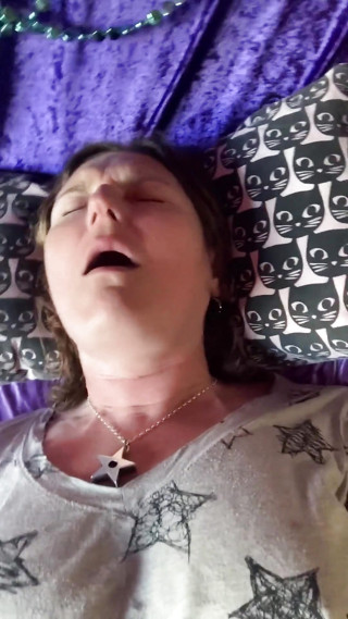 The Struggle to Orgasm Is Real for Hot Mature Brunette with Amazing Tits! New Batteries for the Win! Part 1 of 2