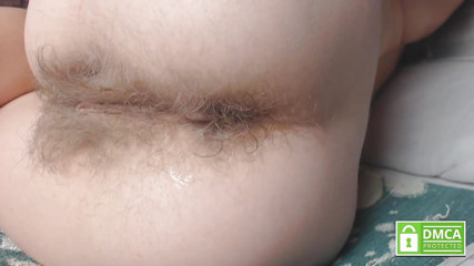 Close up playing with different. Pushing out anal beads without hands from sexy hairy asshole