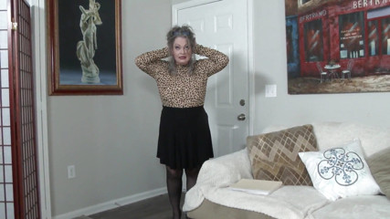 Mature Teacher Mrs. Torrey After Rough Day Rips Her Pantyhose Apart