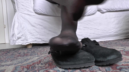 Sniff My Cheesy Nylon-slippered Feet