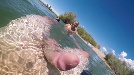 Beach Day Wife Sucks Cock Twice