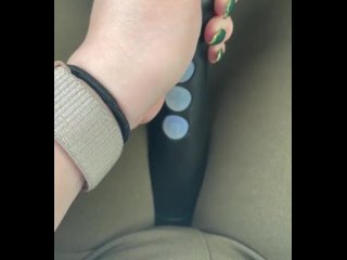 Cumming secretly in my car on lunch break