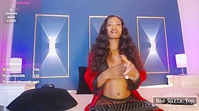 Super slim big boobs big booty ass ebony stocking babe