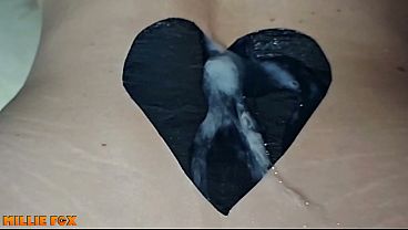 Huge Cumshot! Back Covered in Thick Cum( He kept cumming) &ndash Millie Fox