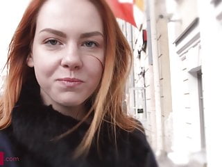 Slim4K - Redhead is proud of her creamy cunt