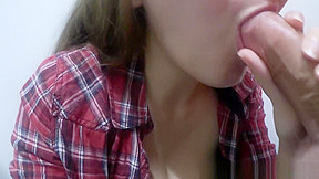 BF cums on my F Cup Boobs in the Fitting Room of a Store