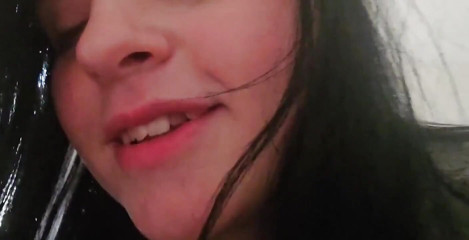 Beautiful Big Titty Dark Haired Girlfriend Gets Tits Sucked and a Deep Drippin