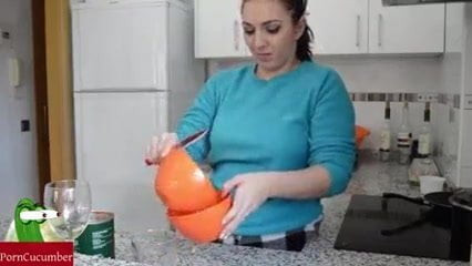 In the kitchen