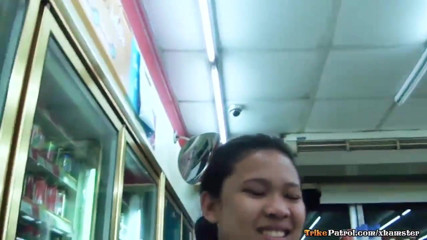 Big-tittied Filipino teen is ass-fucked and Facialized