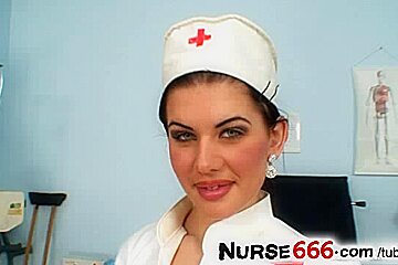 Czech nurse Rihanna Samuel uniform fetish