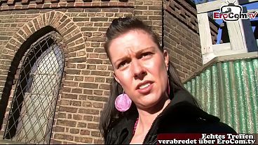 Deutsche milf auf der straße zum ersten masturbations casting abgeholt
