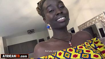 I fucked this THICK MARRIED EBONY so ROUGH her ring came off and she chose my cock