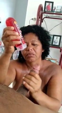 Naughty granny handjob