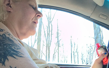 Masterbation in Car Driver Seat