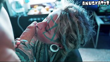 Dreadhead pornstar ANAL rides huge cock