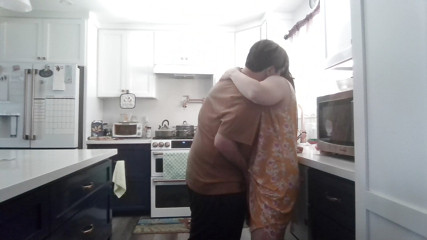 surprise steamy kitchen fuck by Philp Sevenheart for horny little pregnant Amelia Everheart: