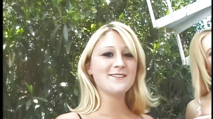 Two Sexy Blondes Have an Anal Foursome Party