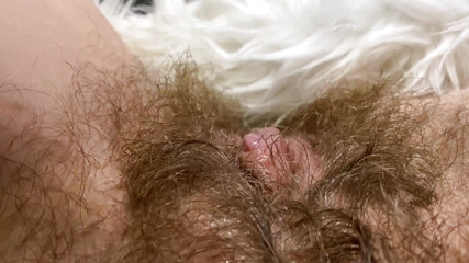 Huge erected clitoris fucking vagina deep inside big orgasm
