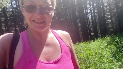Hiking, Pissing and Masturbating in the Woods