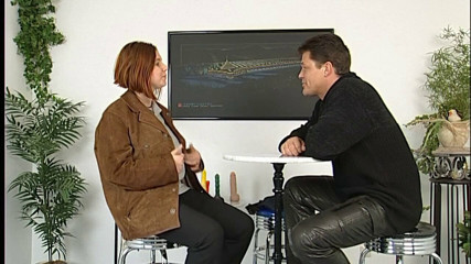 Rothaarige wird beim casting geleckt