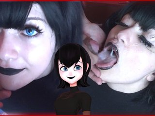 Hot goth teen gets a Massive cumshot on face - Mavis Cosplay Sweet Darling