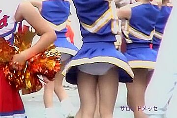 Astounding Asian cheerleader girls recorded on camera