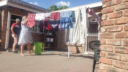 Wife fucking neigbor outdoor fucking