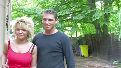 All natural German blonde loves getting her body sprayed with cum