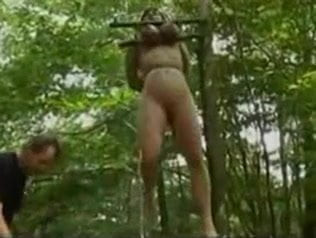 Hanged by the Boobs in the forest