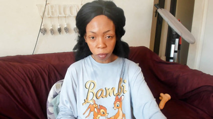 Ebony White Cock Worship